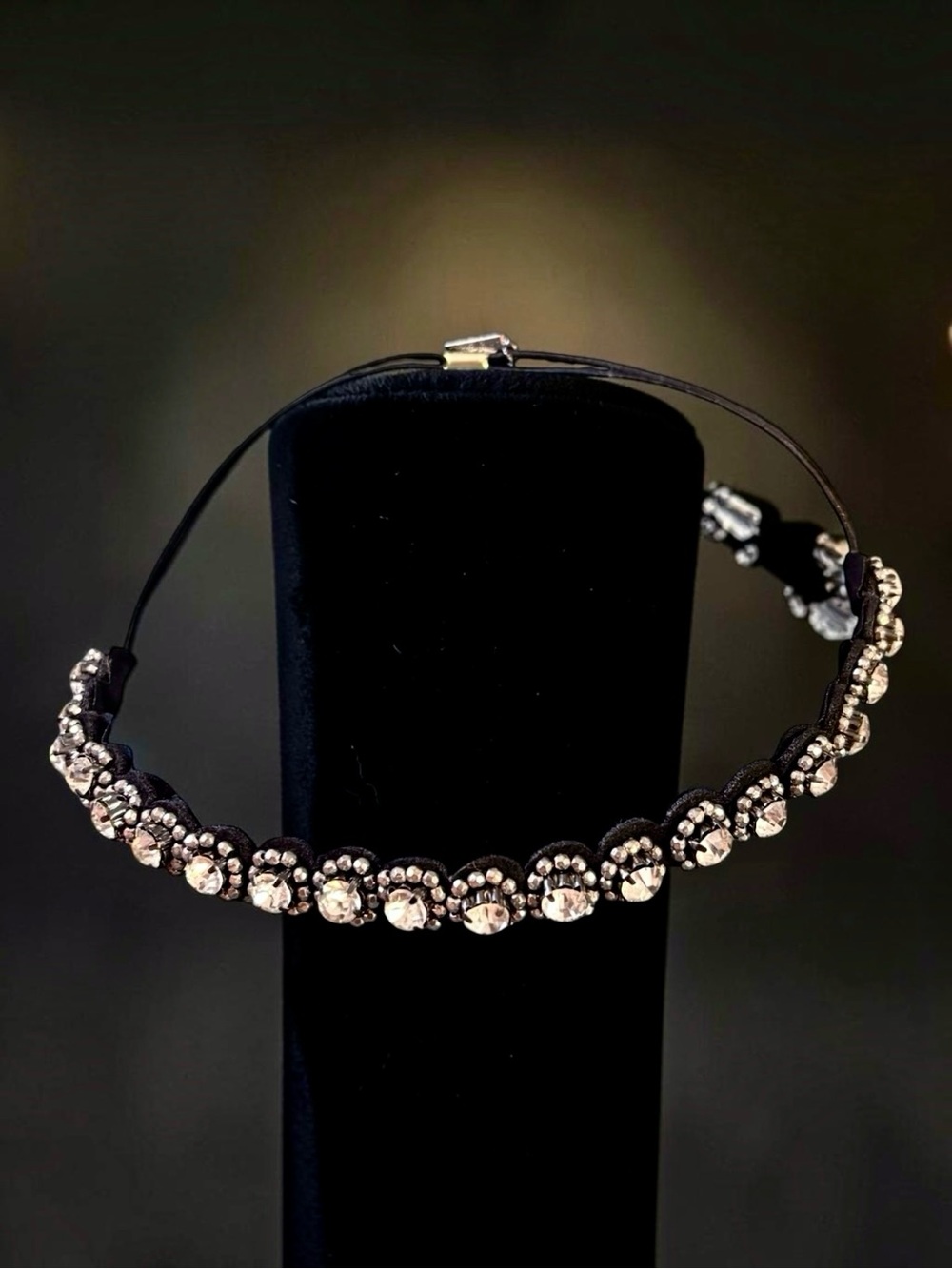 Jennifer Behr for Fekkai Crystal Embellished Black Headband, Very Pricy